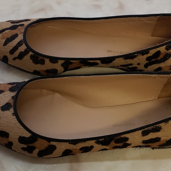 Mercanti Fiorentini Leopard Print Flats 6.5 - Picture 2 of 4